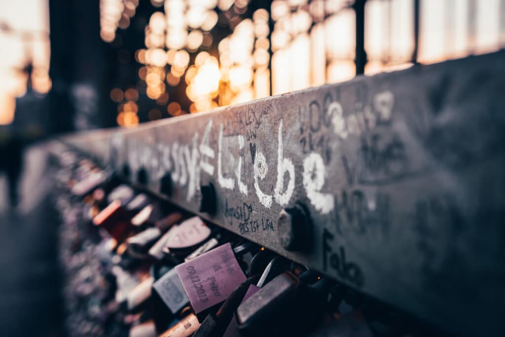 Liebesschlösser Hohenzollernbrücke Köln