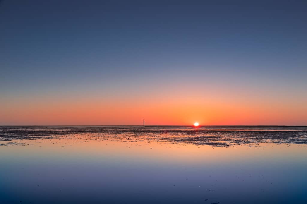 Sonnenuntergang über Juist